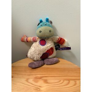 Moulin Roty Les Jolis Pas Beaux Cow Plush Toy Patchwork Retired Lovey